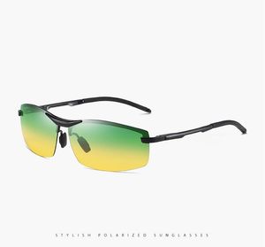 Nuevas gafas de sol polarizadas para mujer, día, noche, visión para hombre, decoloración fotocromática, accesorios para gafas antideslumbrantes, gafas para conducir con estuche
