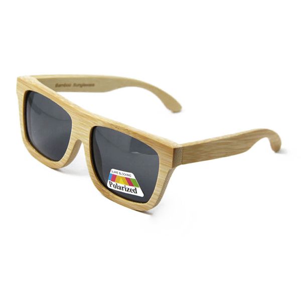 Nouvelles lunettes de soleil en polarzed Eyeglasse en bois Men des femmes en bois Round Brand Design 2024 TRENDY GROSSALER Retro Eyewear Beach Lub104