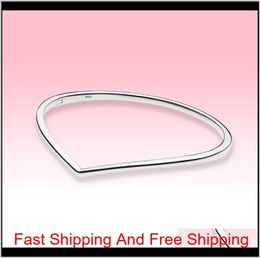 Nieuwe gepolijste wishbone armbanden Women Hoge kwaliteit sieraden voor 925 sterling zilveren armband met originele retailbox OC VI1FL8799839