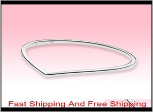 Nouveaux bracelets de bracelet Wishbone polis femmes bijoux de haute qualité pour bracelet en argent sterling 925 avec boîte de vente au détail originale Oc Vi1Fl8542714