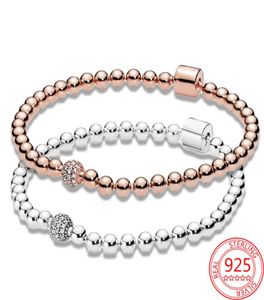 Nieuwe populaire 925 Sterling Silver Bracelet Rose Gold Barrel Bunny Bracelet Classic P Womens Jewelry Fashion Accessoires Gift8806060