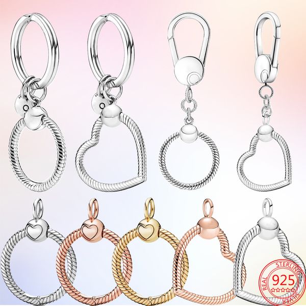 Nouveau populaire 925 collier à breloques en argent sterling porte-clés bébé sucette kit kit porte-clés pandora femmes classique cadeau accessoires de mode