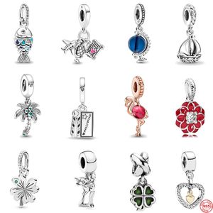 Nuevo Popular 925 Plata de Ley Europea Concha de Leche Pata de Perro DIY Cuentas Finas Charm Pulsera Joyería Accesorios de Mujer para Original Pandora Fashion Charm