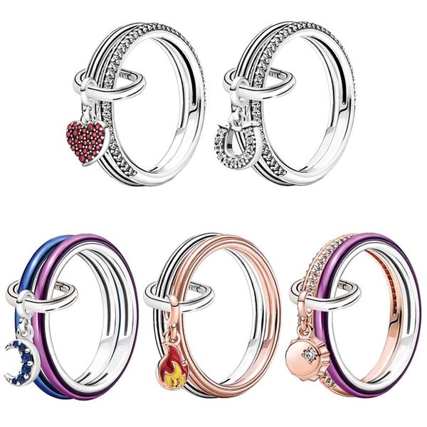 Nouveau populaire 925 Sterling Silver Pandora Fashion Type Jewelry Bague pour femme Fret en gros gratuit