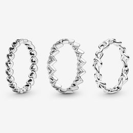 De nieuwe populaire 925 sterling zilveren ring dames liefde Pandora sieraden modeaccessoires geschikt voor verloving en feestkleding