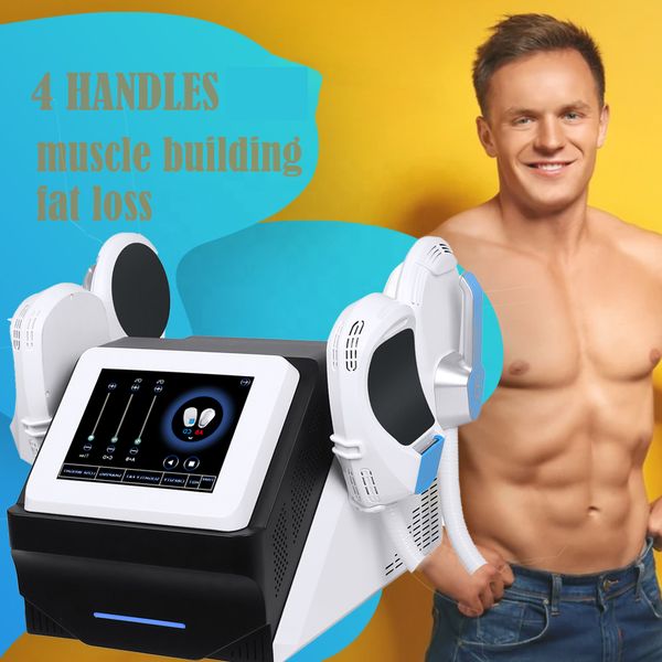 Nouveau corps populaire Façonnant ABS Material Muscle Training Hiemt 7 Tesla Scultpor Slim Beauty EMS Stimulatrice musculaire électrique haute intensité focalisée électro magnétique