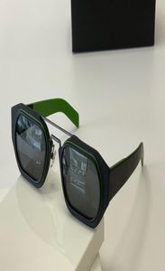 Nouvelle assiette de lunettes de soleil de mode populaire 01 avec un cadre d'octogone en métal Tendance de mode de mode d'abeille de qualité supérieure SPR01WS est livré avec Case6297598