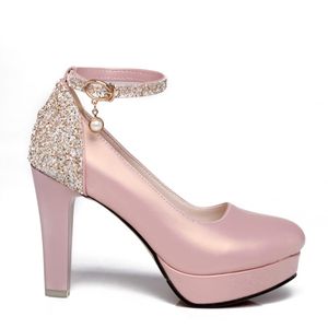 Nova amostra grátis popular china atacado sapatos femininos de moda nova amostras de plataforma rosa sapatos de salto alto para mulheres