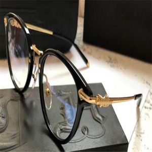 Nieuwe populaire retro heren optische bril FANX punkstijl designer retro vierkant frame met lederen doos HD-lens topkwaliteit246N