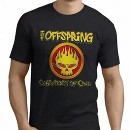 Nouveau populaire The Offspring Rock Band hommes noir T-shirt taille S 3XL à manches courtes O cou Cott Tshirt v4hc #