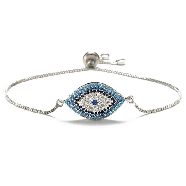 Nouveau populaire turc bleu mauvais yeux bracelet à breloques bijoux pour femmes cadeau
