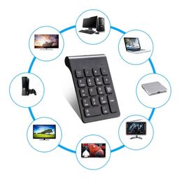 Nieuwe Draagbare 2.4G Draadloze Digitale Keyboard USB-nummer Pad 18 sleutels Numeriek toetsenbord