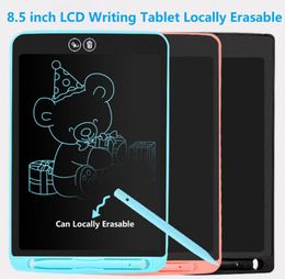 Nuevo tablero de dibujo LCD portátil de 8,5 pulgadas, almohadillas de escritura a mano gráficas electrónicas borrables localmente para regalo
