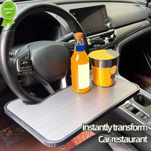 Nouveau support de Table à manger Portable pour volant de voiture, support de bureau pour ordinateur Portable, manger, travail, iPad, boisson, nourriture, plateau à café