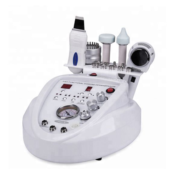 Nouveau portable Dermabrasion Microdermabrasion Machine Peeling 5in1 Anti-âge Rides Skincare Blackhead Remover Exfoliator pour Salon de beauté