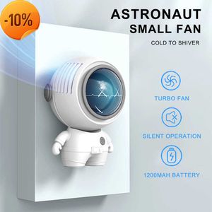 Nuevo ventilador portátil de mano astronauta silencioso pequeño USB 2000 Mah recargable Mini ventilador de cuello para estudiante dormitorio Oficina ventilador de mano