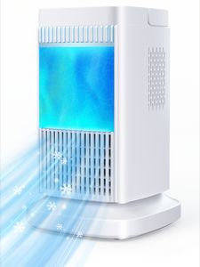 Novo portátil mini ar condicionado ventilador elétrico semicondutor refrigeração refrigerador de ar para sala casa ventilador de refrigeração silencioso