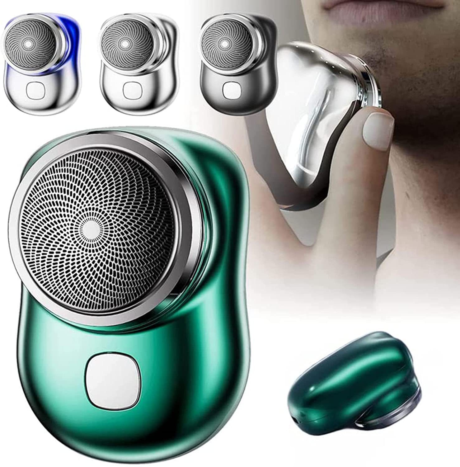 Nieuwe draagbare mini -scheerapparaat Mini Super Long Endurance Automatic Shaver Head Water Washing Heren Shaver