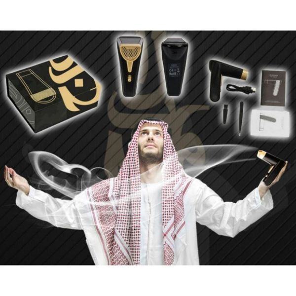 Nuevo Quemador de incienso portátil Mini USB eléctrico Bakhoor recargable musulmán Ramadán Dukhoon árabe Incense311l