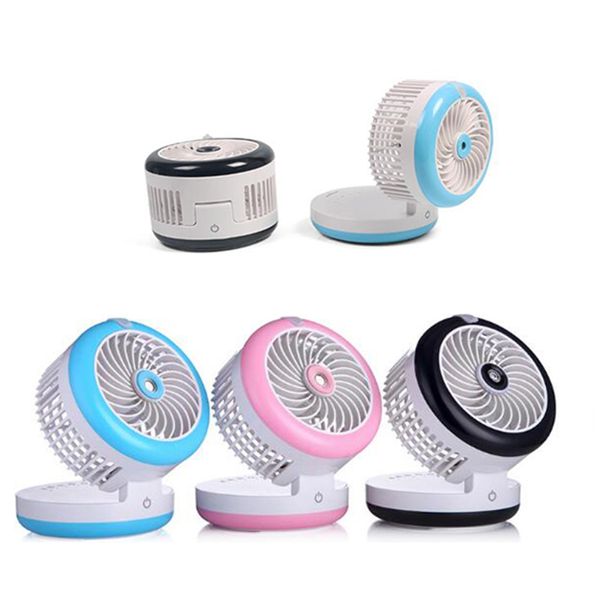 Nouveau Mini ventilateur de brumisation de refroidissement portatif Rechargeable d'usb portatif 3 ventilateurs de refroidissement d'été de vitesse