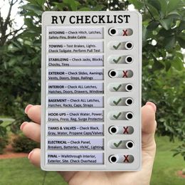 Nieuwe Draagbare Rv Checklist Note Board Verwijderbare Klusjes Herbruikbare Creative Note Pad Voor Thuis Camping Reizen Ouderenzorg Checklist204U