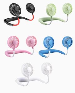 Nouveau ventilateur de sport portable usb ventilateurs à double cou pour hommes femmes bureau usage domestique ventilateur électrique pour ordinateur portable avec boîte