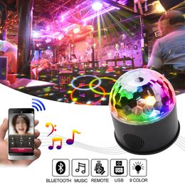 Lumières de scène portables rvb, éclairage à sept modes, Mini DJ Laser avec télécommande pour fête de noël, projecteur de Club FMT2128