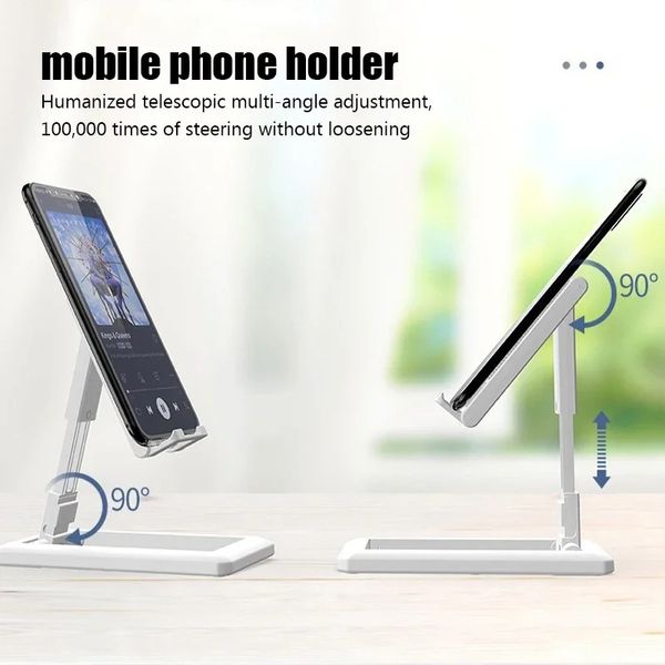 Nouveau support de bureau de téléphone mobile de tablette portable pour iPad iPhone Samsung Desk Phone Stand de bureau ajusté support de smartphone