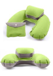 Nouveau portable u forme d'oreiller de voyage gonflable à air portable
