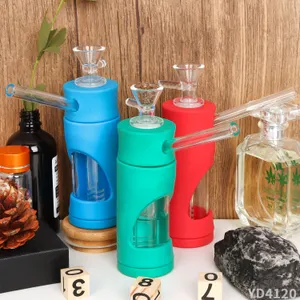 NIEUWE Draagbare Water Roken Bong Glas Mix Roken Water Shisha Pijp Tabak Waterpijp Bongs Roken Accessoire