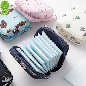 New Portable Women Tampon Storage Bag Sanitary Pad Storage Bag Travel Makeup Organizer Ladies Zipper Coin Purse Wallet Bags