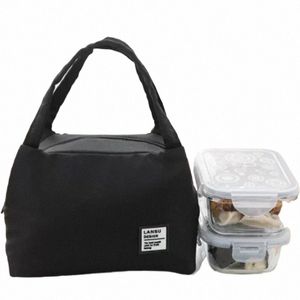 Nieuwe Draagbare Rits Lunch Zakken Waterdichte Handgedragen Lunchbox Tas Oxford Doek Aluminiumfolie Insulati Tas Met Rijst F2sF #