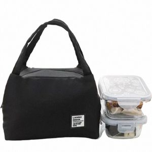 Nouveaux sacs à déjeuner portables à fermeture éclair, sac de boîte à déjeuner étanche porté à la main, sac isolant en tissu Oxford en aluminium avec riz 87x2 #