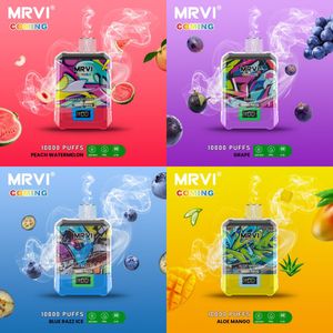 Original MRVI puff 10000 Puffs Bar puff 12000 Cigarrillos electrónicos envío gratis Vapes desechables en existencias bobina de malla 650 Mah batería recargable