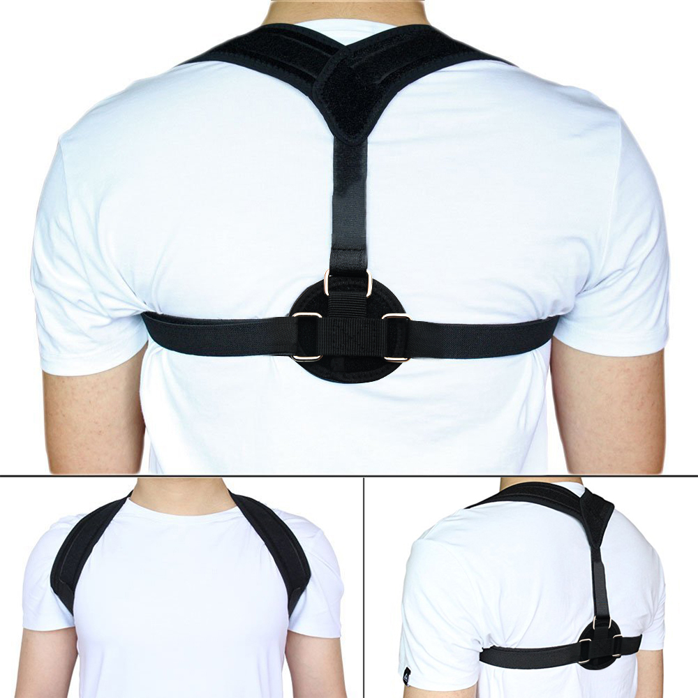 Ny hållningskorrigering Axelbandage Corset Back Orthopedic Brace Scolios Back Support Belt för Man Kvinna