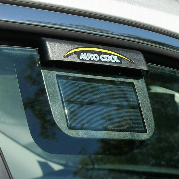 Nuevo ventilador de ventilación de aire más frío para ventana de coche con ventilación, Enfriador Solar de goma, ventilador de radiador de pelado de coche Exhau