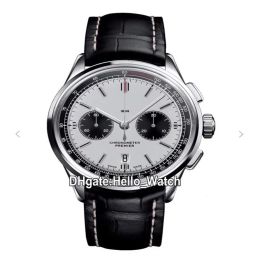 Nieuwe Premier B01 stalen kast AB0118221G1P1 VK quartz chronograaf herenhorloge stopwatch witte wijzerplaat lederen band horloges Hello Watch 62291