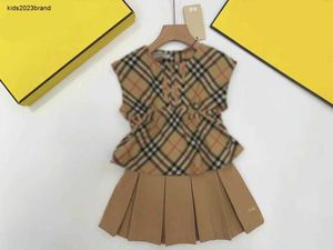 New Princess Dress Kids Tracksuits Summer Girl Suit Designer Baby Clothes Taille de 100-150 cm