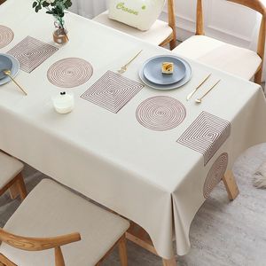 Nueva mesa de estampado rectángulo telas impermeables a prueba de aceite cubierta de mesa decoración del hogar mantel navidad mesas de jantar