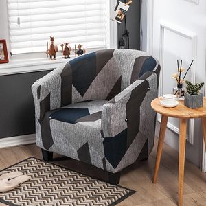 Nieuwe Gedrukt Elastische badstoel Cover Woonkamer Stretch Sofa Slipcover Meubels Enkele Seater Couch Banket Fauteuil Cover 1900 V2