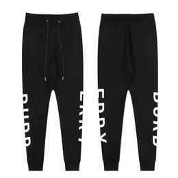 Nuevos pantalones clásicos con logotipo de letra impresa, mallas versátiles de alta calidad para hombre, pantalones negros de moda a la moda