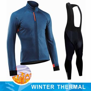 New Pro Winter Thermal Fleece Jersey Ensembles de vélos à manches longues Vêtements de vélo MTB Wear Maillot Ropa Ciclismo Cycling Suit Z230130