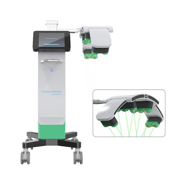 Nouveau produit 10d 532nm 635nm laser rouge vert contour du corps lipo minceur instrument de beauté avec support de levage automatique