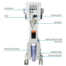 Machine de microdermabrasion multifonctionnelle 9 en 1, instrument de beauté RF avec oxygène Aqua Star, bulle de souper faciale, nouveau produit 2024