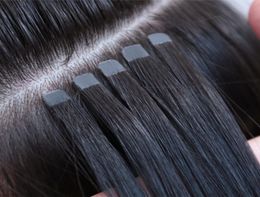 Nieuw product 6 Bloemmond Invisible Tape Remy Hair Extensions Cuticuled Diy Skin Skeft Hair Extension 100G40 -stuk nieuwe upgra5454658