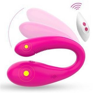 Nouveau produit Annie porte un œuf sautant télécommandé sans fil pour les femmes portant une tige vibrante de masseur en forme de U de résonance de couple