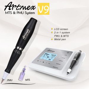 ArtMex V9 Professionele Permanente Make-up Tattoo Machine Digitale Wenkbrauw Lip Eyeline MTS / PMU Rotary Pen Beauty