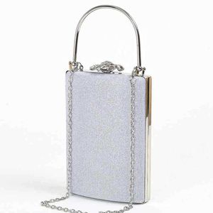 Nouveau produit sac de Banquet de célébrité princesse petit sac carré chaîne de mode sac de téléphone portable matériel Flash sac Qipao 240222 240222