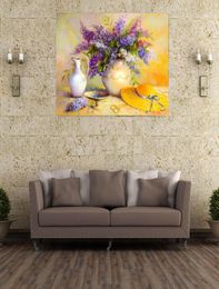 Nieuw product bloemen schilderij Abstract stilleven Wall Art Decor vaas en hoed canvas prints1778378
