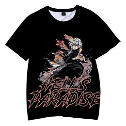 Nieuw product Hells Paradise 3D-printen mode T-shirt met korte mouwen voor volwassenen Childrenuojy46o5YQUDO0RN